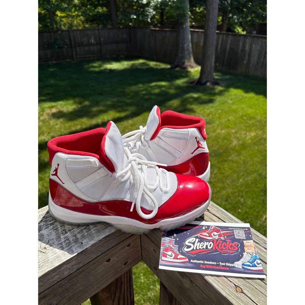 Air Jordan 11 Retro Cherry Varsity Red White CT8012-116 Mens‎ Basketball Shoes